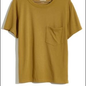MADEWELL Pocket Tee XS in Olive